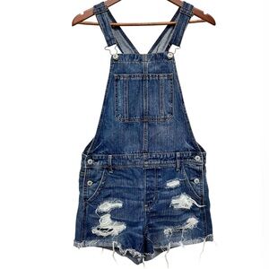 American Eagle Outfitters Blue Denim Distressed Tommy Shortall Size Small